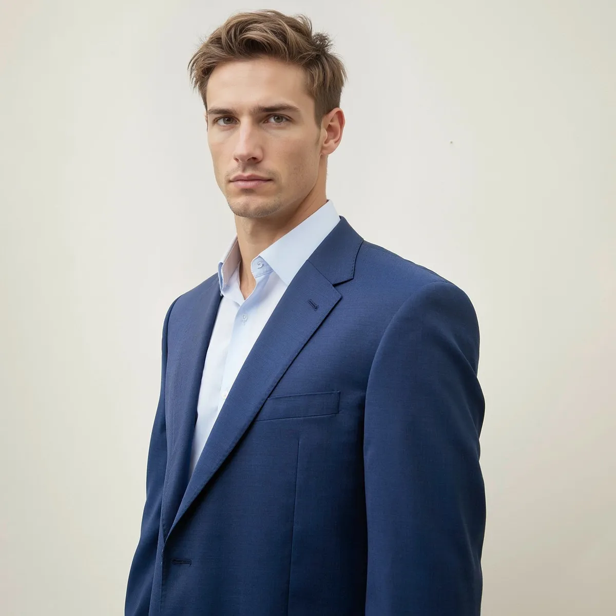WOLF&HANK - Chaqueta Formal Hombre Wolf&Hank Slim Fit Azul