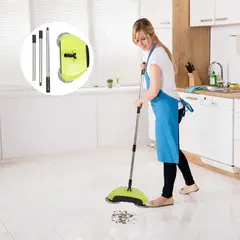 MOVI - ESCOBA ASPIRADORA Y BARREDORA MANUAL 3 en 1 BASE GIRATORIA DE 360°
