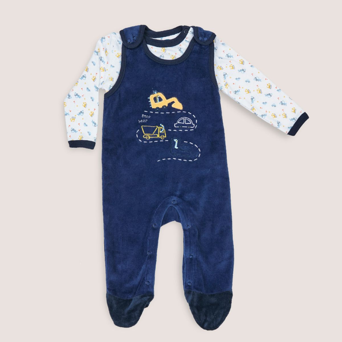 LADY GENNY - Pijama Enterito Plush Bebé - Abrigo Suave Y Acogedor