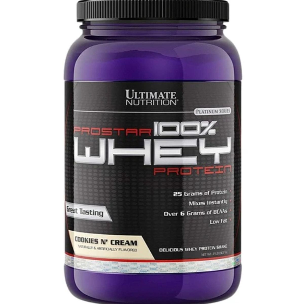 ULTIMATE NUTRITION - PROSTAR 100% Whey Protein – 2 lbs / 30 serv COOKIES AND CREEMS