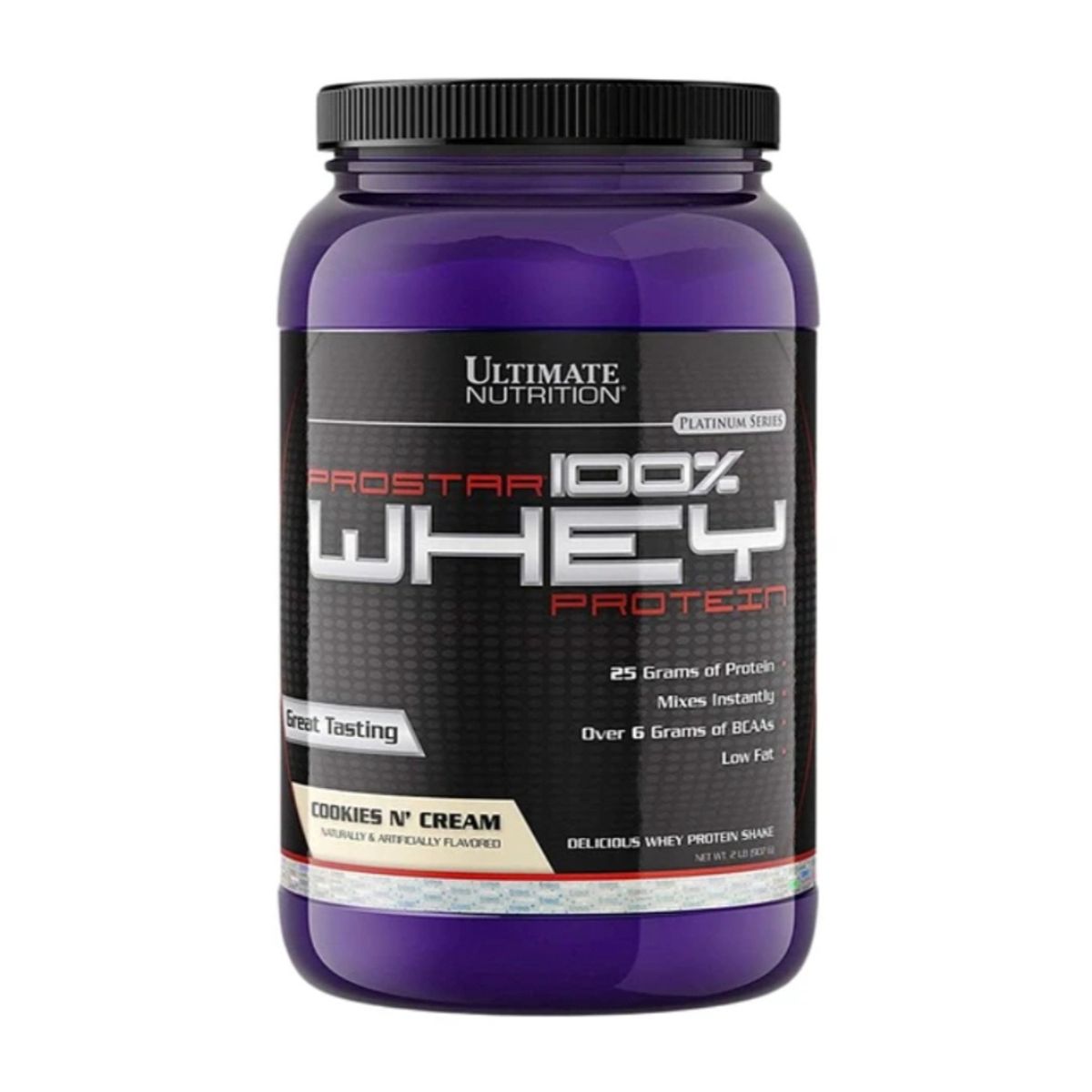 ULTIMATE NUTRITION - PROSTAR 100% Whey Protein – 2 lbs / 30 serv COOKIES AND CREEMS