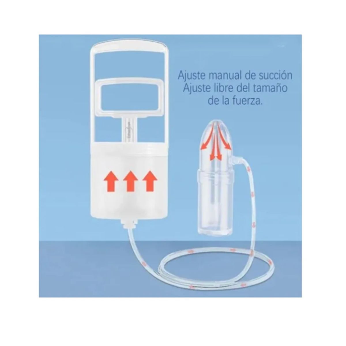 GENERICO - Aspirador Nasal para Bebé Manual con Depósito Transparente
