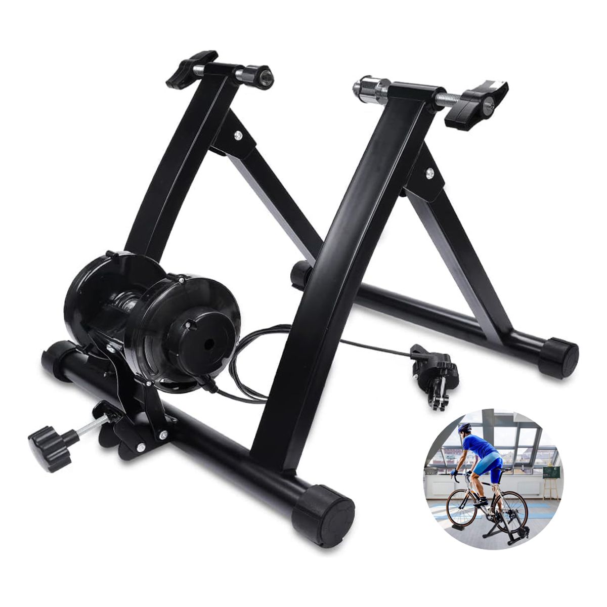 EVERSO - Rodillo Entrenamiento Bicicleta Magnetico Ciclismo Interior