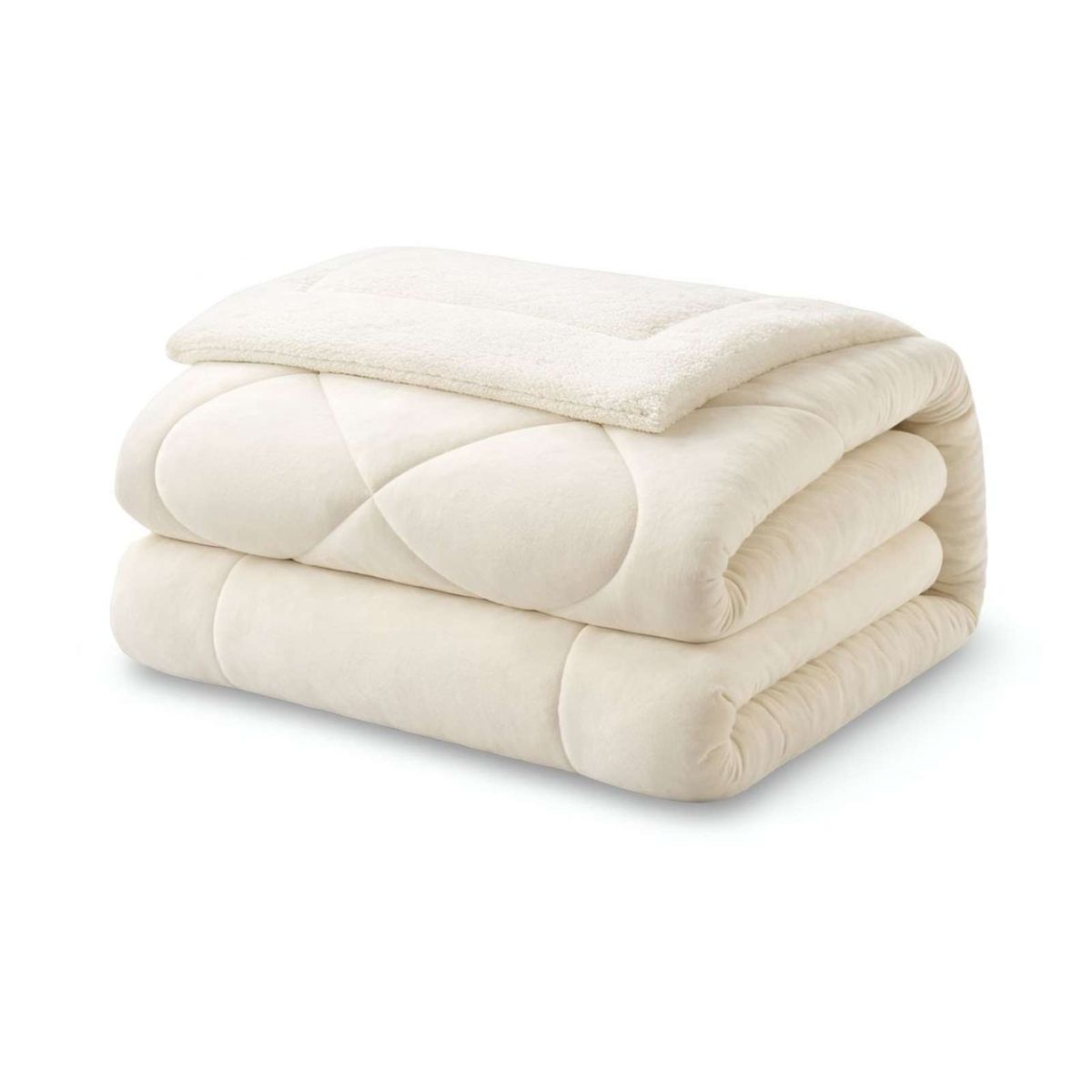 GENERICO - Cubrecama plush con chiporro Acolchado liso plaza y media