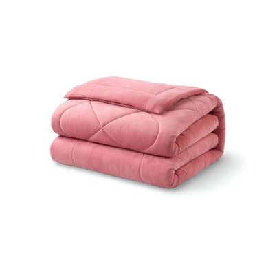 Imagen 2 del producto Cubrecama plush con chiporro Acolchado liso plaza y media