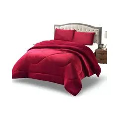 GENERICO - Cubrecama plush con chiporro Acolchado liso 2 plazas