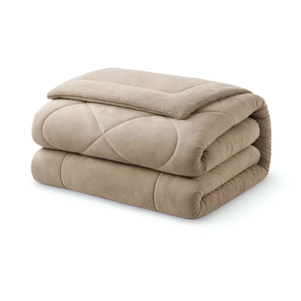 GENERICO - Cubrecama plush con chiporro Acolchado liso 2 plazas