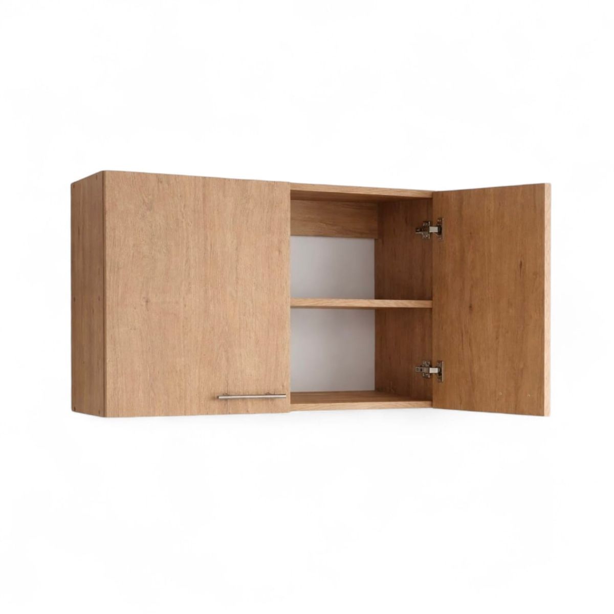GENERICO - Mueble Aéreo Colgante Mural Cocina 80 Cm Color Madera Marrón