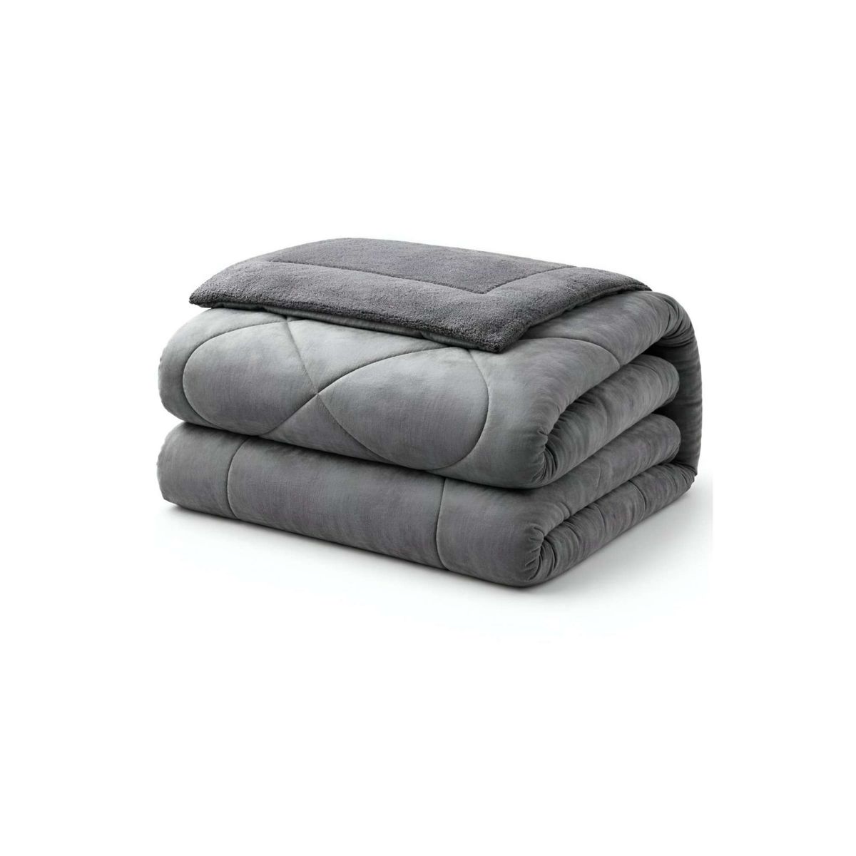 GENERICO - Cubrecama de invierno con chiporro diseño liso plaza y media