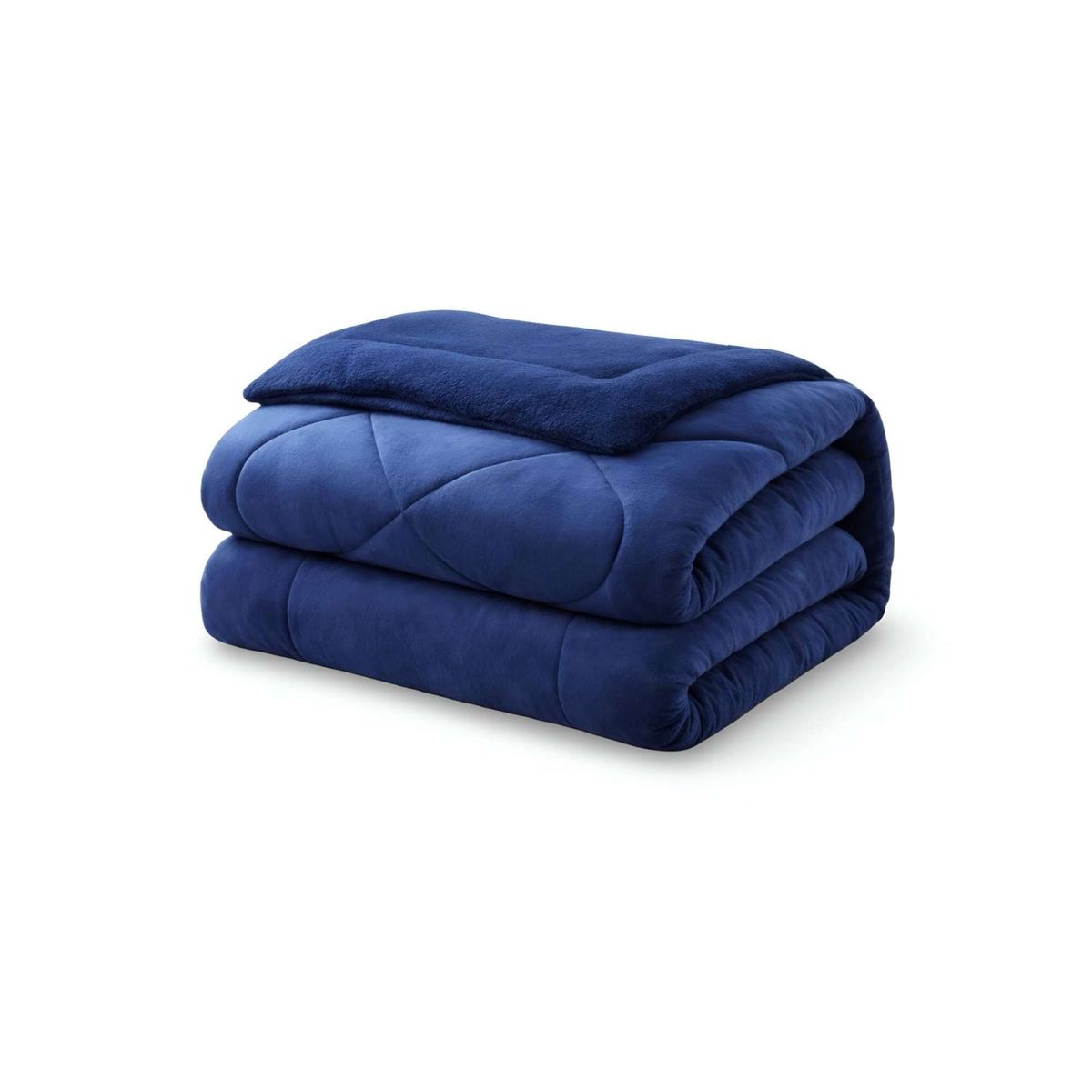 GENERICO - Cubrecama de invierno con chiporro diseño liso plaza y media