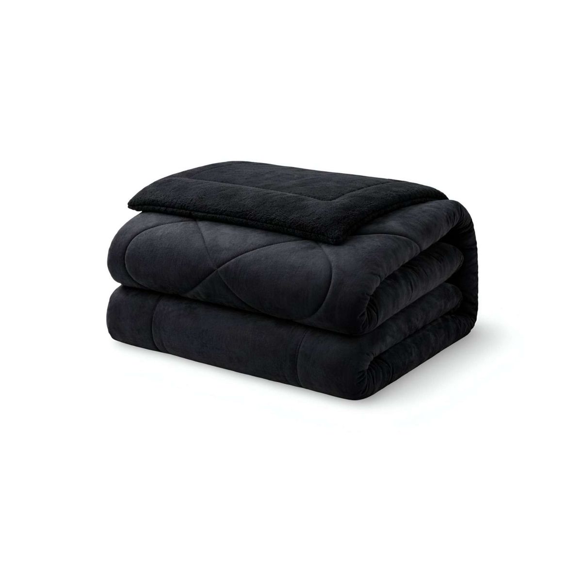 GENERICO - Cubrecama de invierno con chiporro diseño liso King