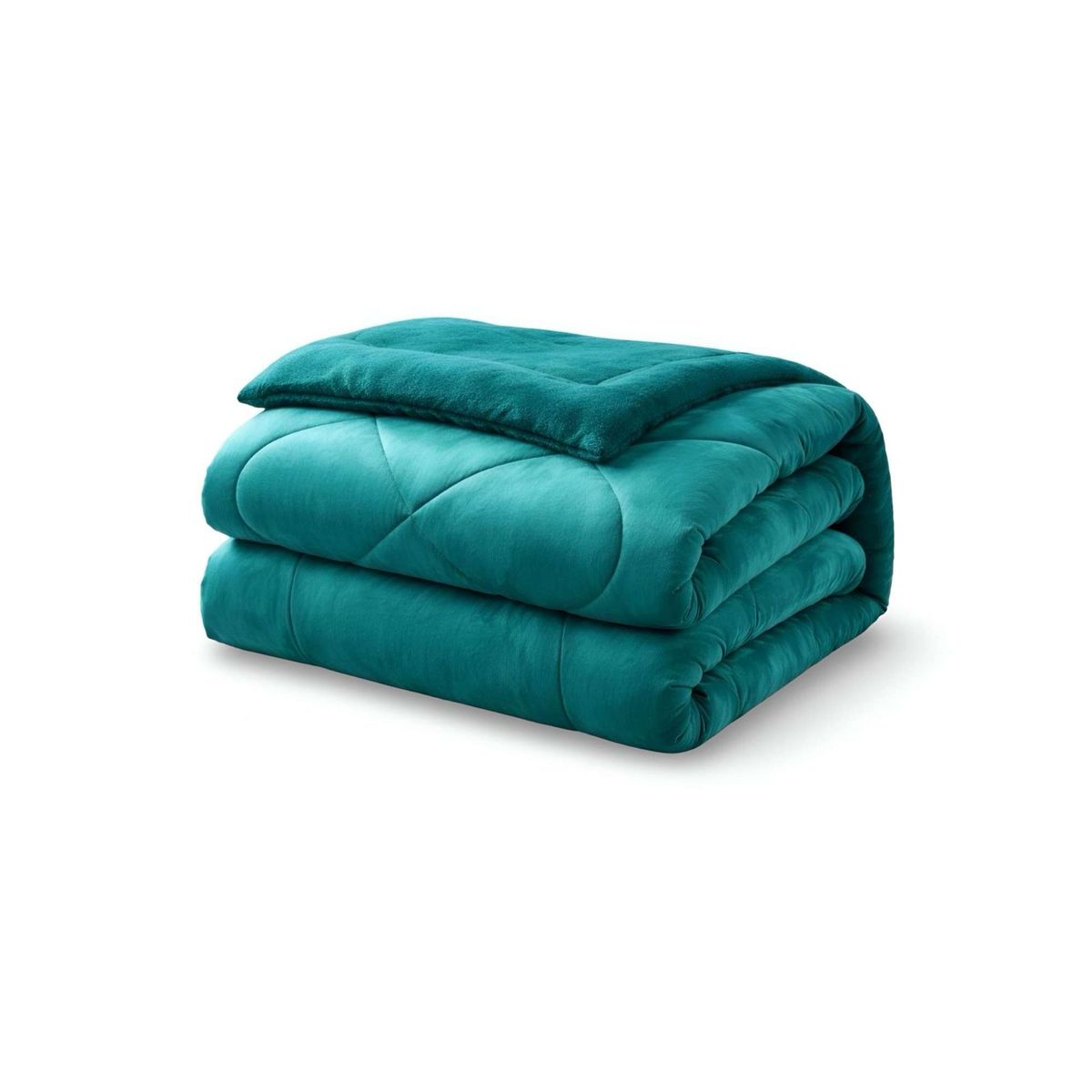 GENERICO - Cubrecama de invierno con chiporro diseño liso plaza y media
