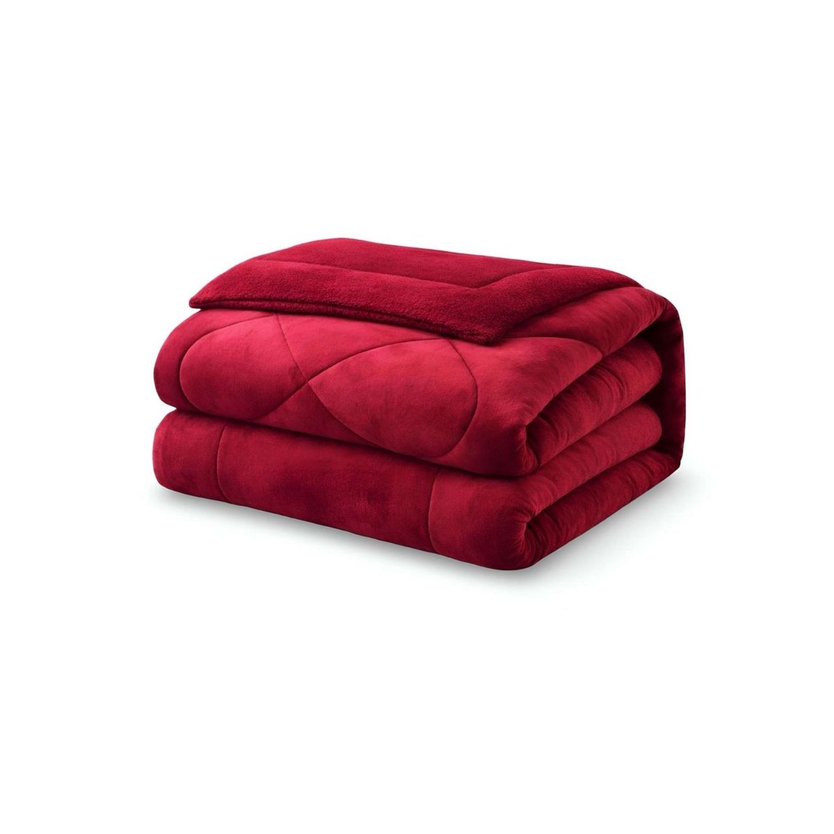 GENERICO - Cubrecama de invierno con chiporro diseño liso King