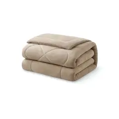 GENERICO - Cubrecama de invierno con chiporro diseño liso King