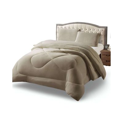 Imagen 2 del producto Cubrecama de invierno con chiporro diseño liso King