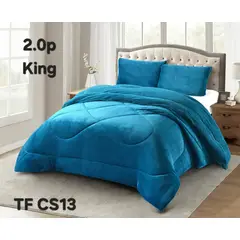 GENERICO - Cubrecama de Invierno Plush con Chiporro 2 p TFCS13