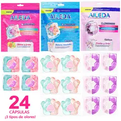 AILEDA - Detergente Para Ropa en Cápsulas, 1 bolsa de cada uno de los tres aromas Dopack