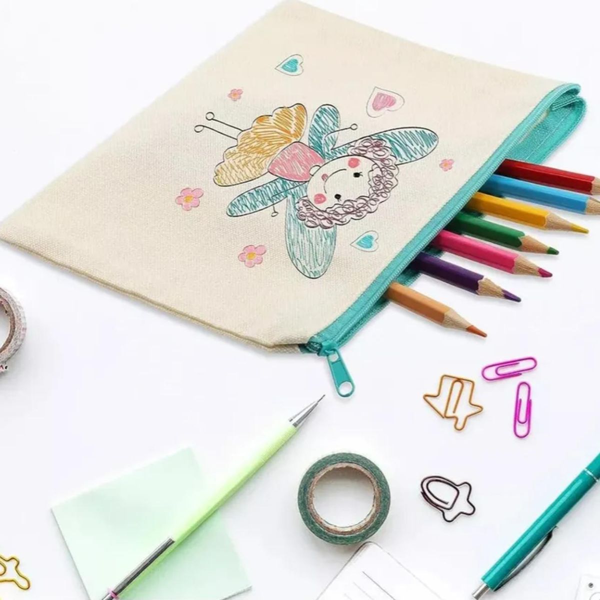 ATURE - 30u Bolsas De Lona Pon Cremallera Para Organizar 21x12cm