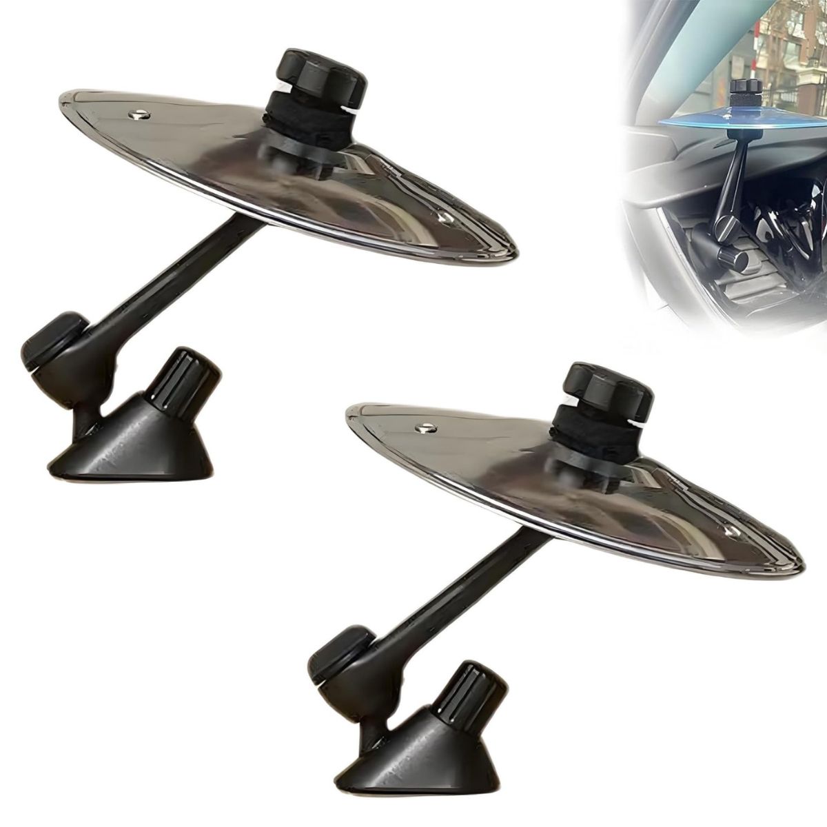 ATURE - Pack 2 Chapas Platillos Mini Para Rejilla De Aire Del Coche