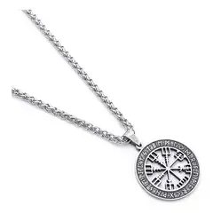 EINICIO - Collar Hombre Vegvisir Brújula De Runas Vikingas
