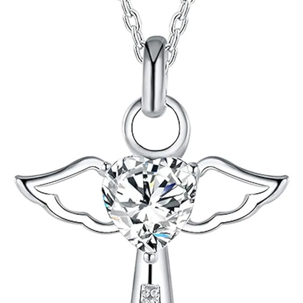 EINICIO - Collar Dije Alas De Ángel Diamante Mujer Regalo De Navidad