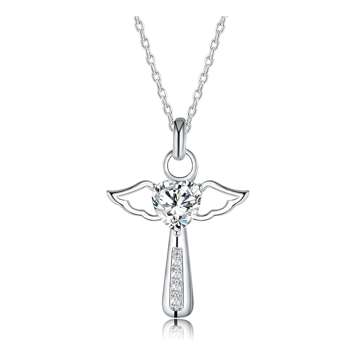 EINICIO - Collar Dije Alas De Ángel Diamante Mujer Regalo De Navidad