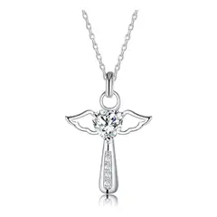 EINICIO - Collar Dije Alas De Ángel Diamante Mujer Regalo De Navidad