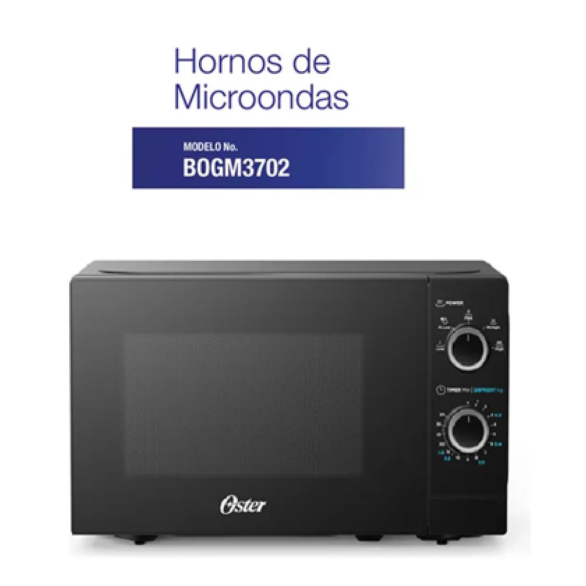 OSTER - Microondas Oster Análogo Negro 20lt