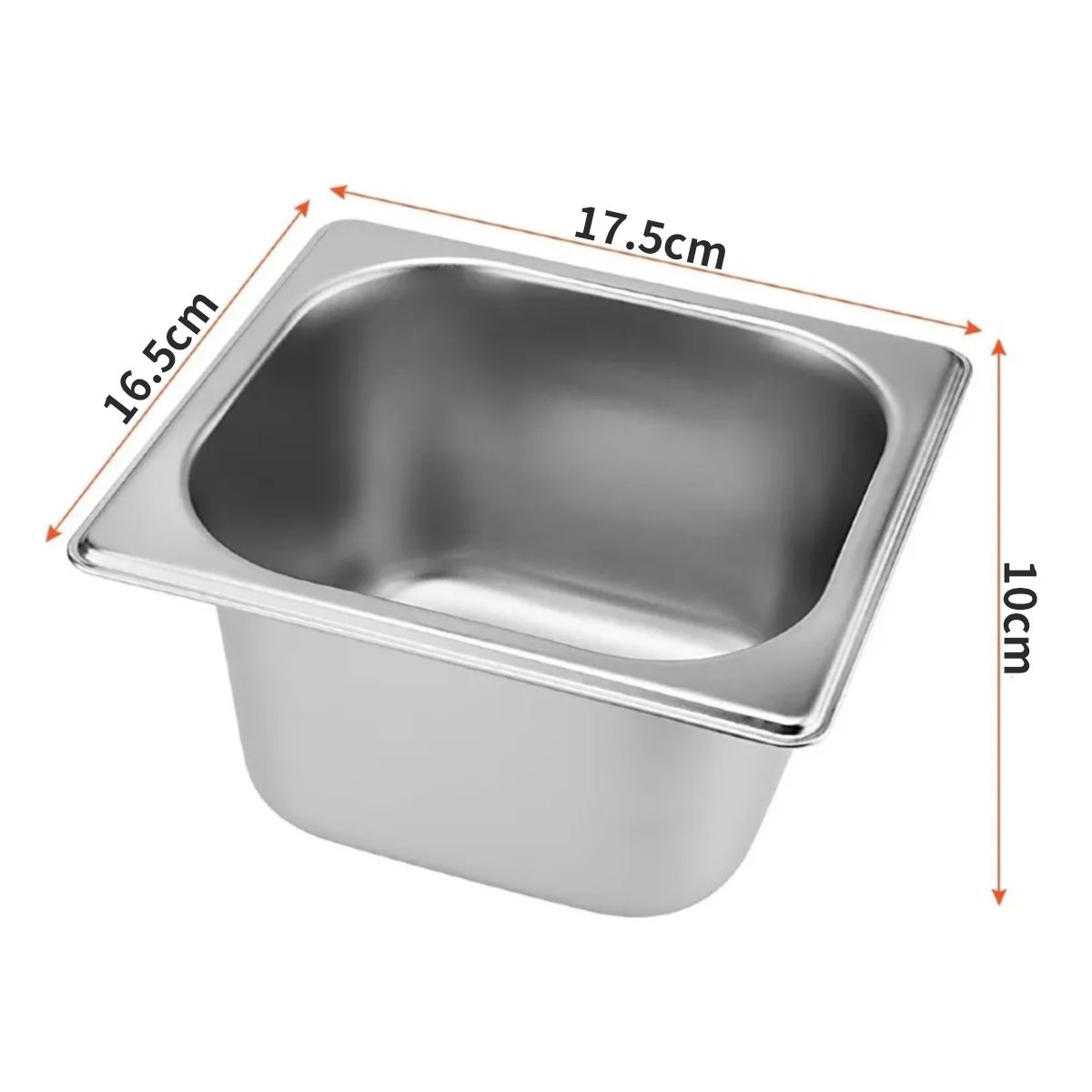 ATURE - Pack 12 De Bandeja Gastronomica Con Tapa Acero Inox Grueso