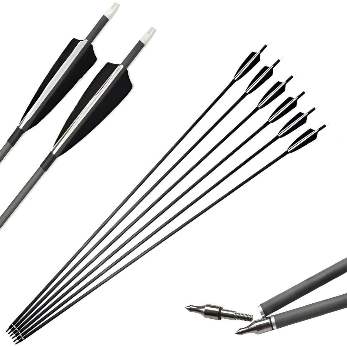 ATURE - Flecha 7.8mm 6 Unidades Carbono Arco Compuesto Recurvo