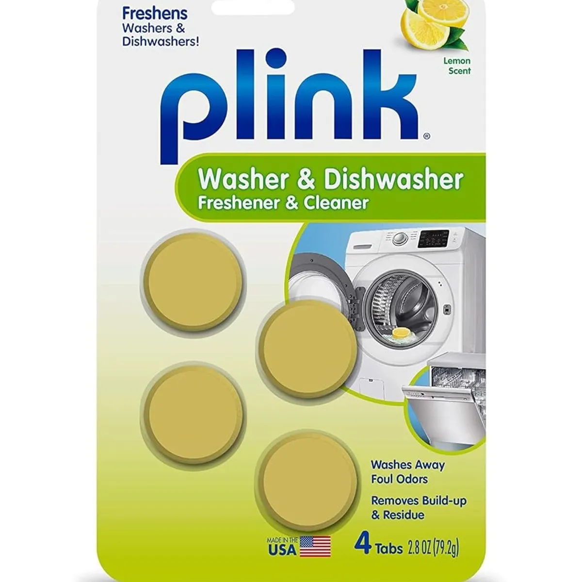 GENERICO - Plink Pastillas Limpieza Para Lavadora Y Lavavajillas 4 Un