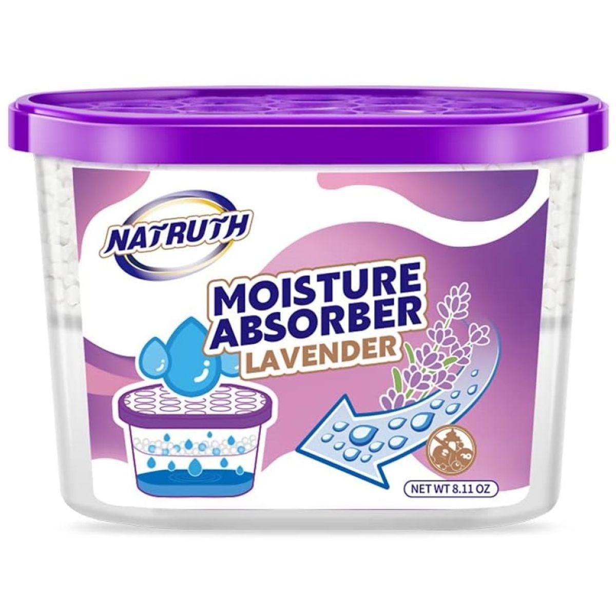 GENERICO - Natruth Moisture Contenedor Absorbedor De Humedad Lavanda
