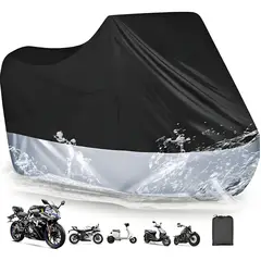 GENERICO - Funda Lona Cubre Moto Impermeable Anti Lluvia Polvo Uv
