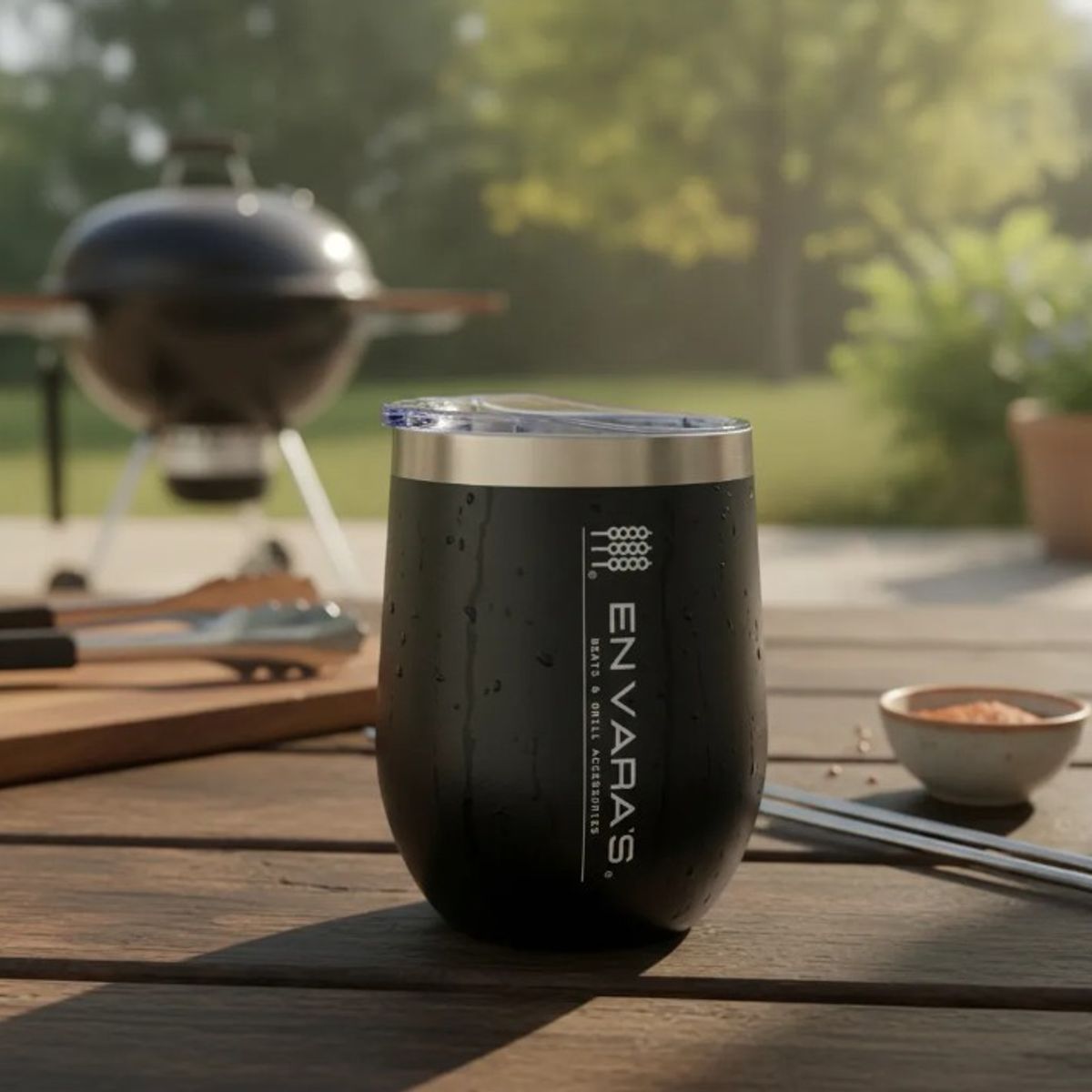 EN VARA'S MEATS & GRILL - Vaso Mug Térmico Grill Cervecero Whisky Bbq En Varas 360ml