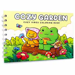GENERICO - Libro Para Colorear Tipo Bobbie Goods Cozy Garden