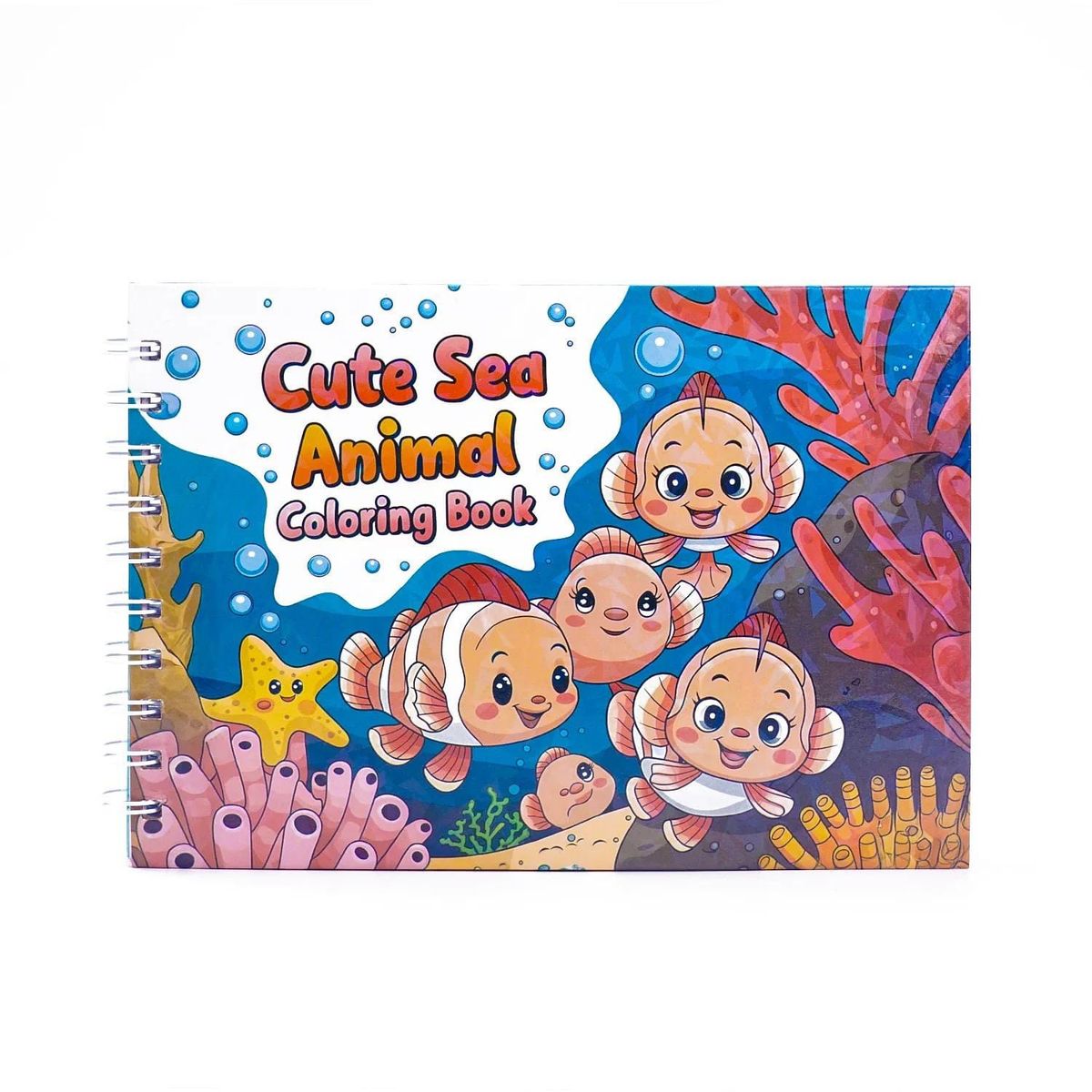 GENERICO - Libro Para Colorear Tipo Bobbie Goods  Cute Sea Animal