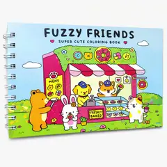 GENERICO - Libro Para Colorear Tipo Bobbie Goods Fuzzy Friends