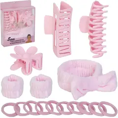 GENERICO - Set Premium Set Regalo Spa Kit Cuidado Personal Rosado