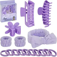 GENERICO - Set Premium Set Regalo Spa Kit Cuidado Personal Lila