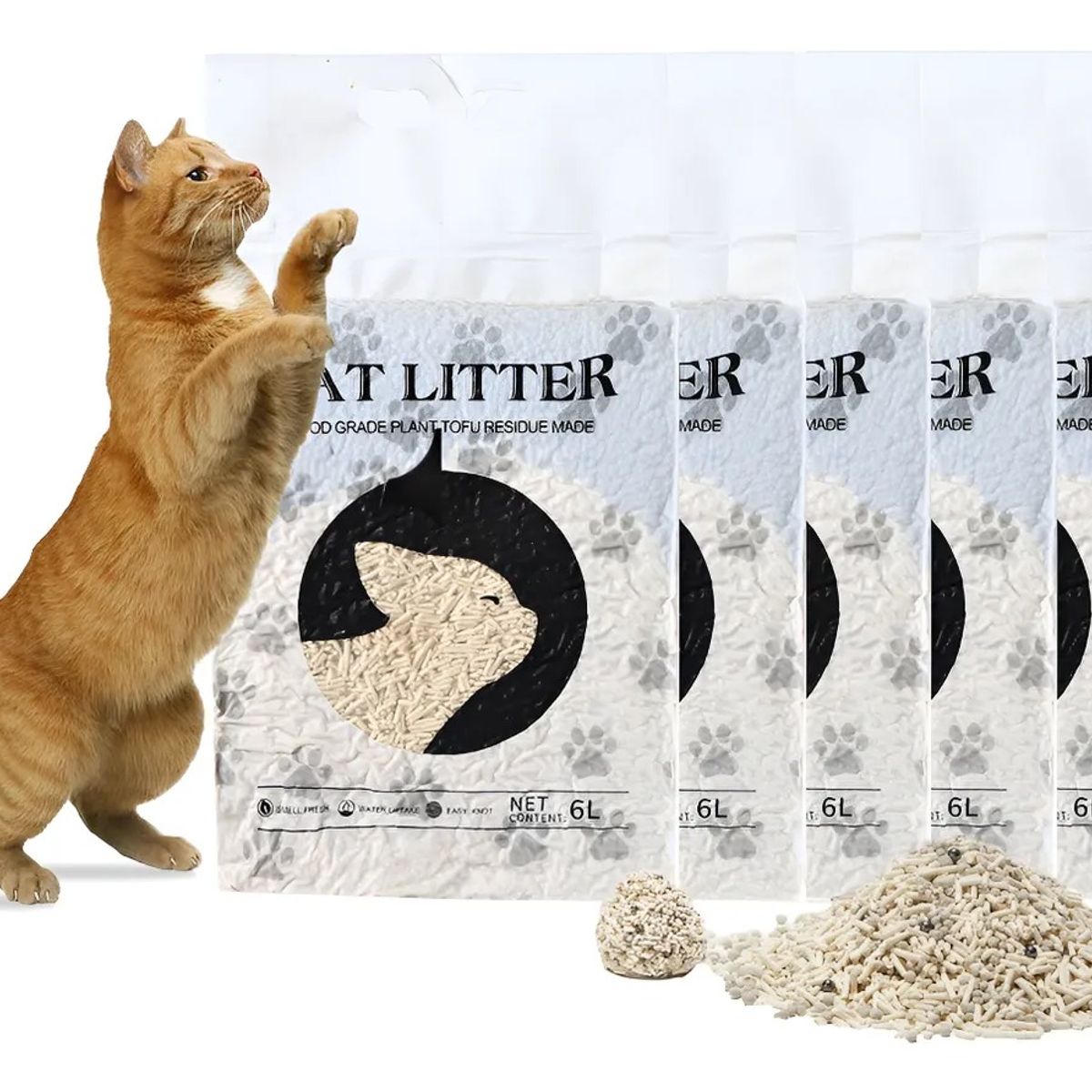 Arena Para Gatos De Tofu Biodegradable 20kg ( Pack 10 X 2kg), marca EVERSO - Foto Principal