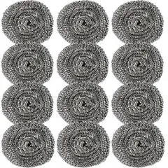 AILEDA - Esponja Acero 15 Grs X 12 Unidades Virutilla Esponja De Acero Para Olla Y Cocina