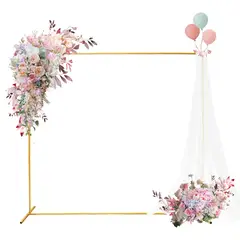 ATURE - Arco Metálico Redondo Para Boda Soporte De Globos Decoración