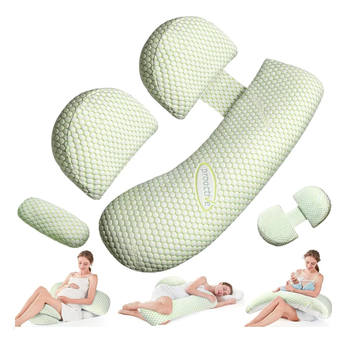 EVERSO - 4 En 1 Cojin Maternal Lactancia Almohada Embarazo Multiusos