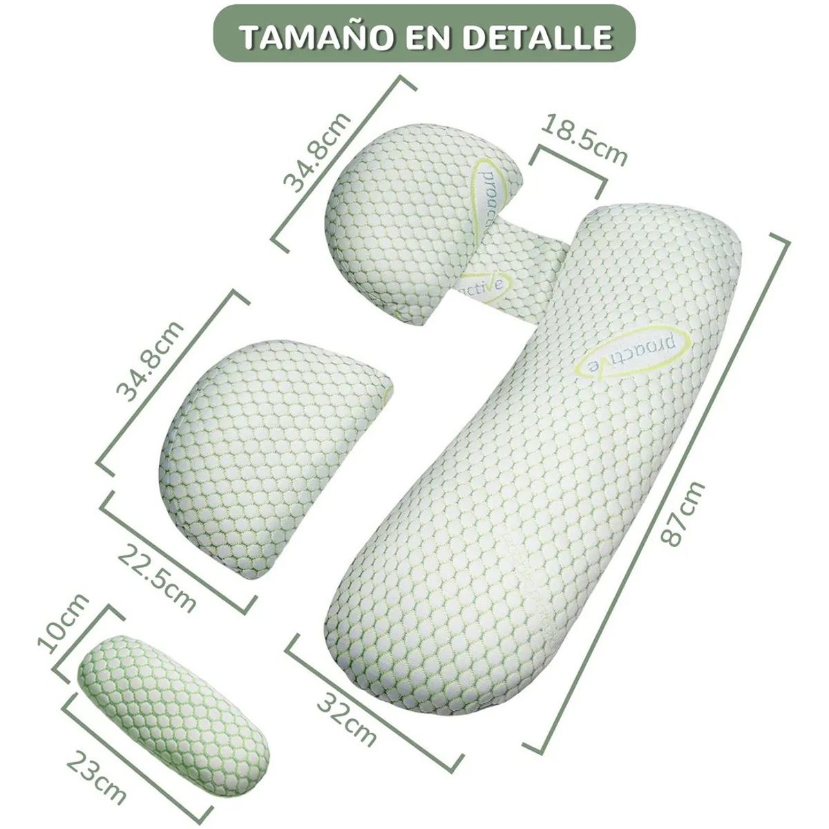 EVERSO - 4 En 1 Cojin Maternal Lactancia Almohada Embarazo Multiusos