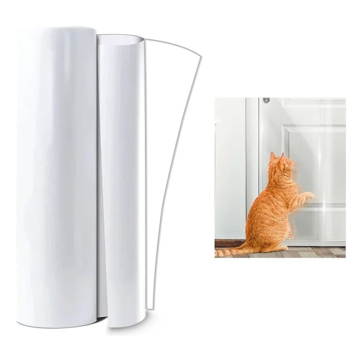 KUANGYE - 2rollo 30cmx5m Protector Mueble Antiarañazo Gato Sofa Puerta Transparente