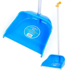 AILEDA - Pala Plástica Con Sujetador Recogedor De Basura Azul