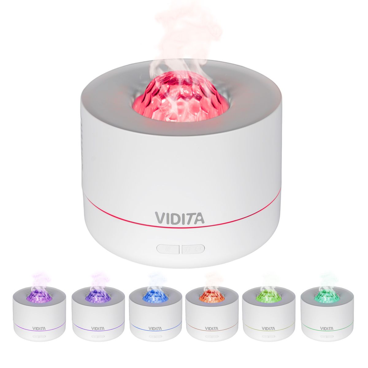 VIDITA - Humidificador Ultrasónico Silencioso con Luz Estrella Giratoria