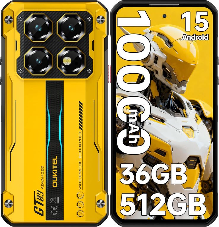 WP60 5G Celular 36GB+512GB 10000mAh 108MP Android15 Smartphone