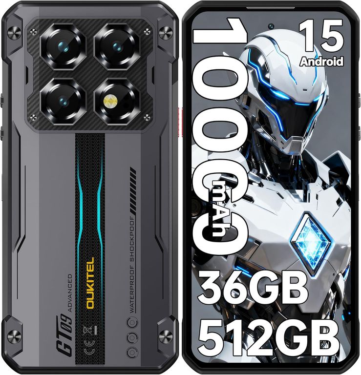 WP60 5G Celular 36GB+512GB 10000mAh 108MP Android15 Smartphone