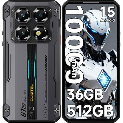 Oukitel Wp60 5G Celular 36Gb+512Gb 10000Mah 108Mp Android15
